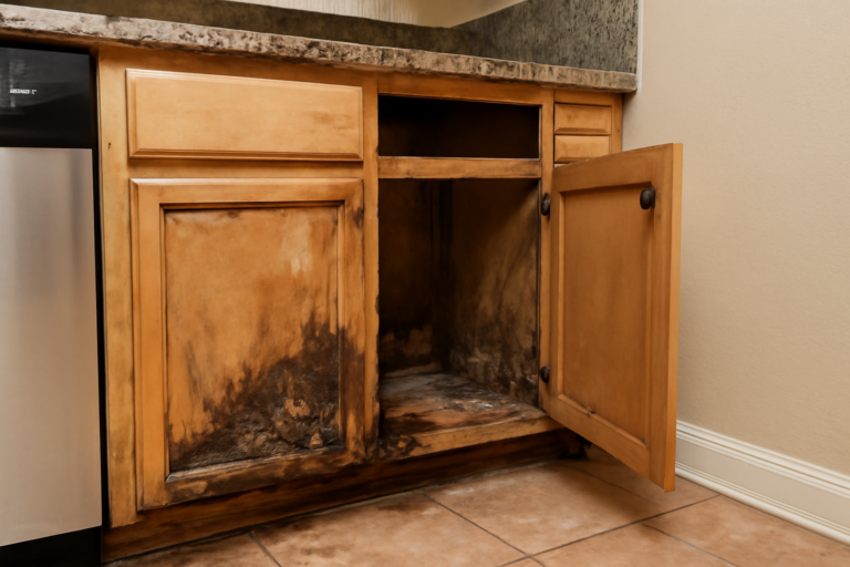 Cabinet Water Damage Repair