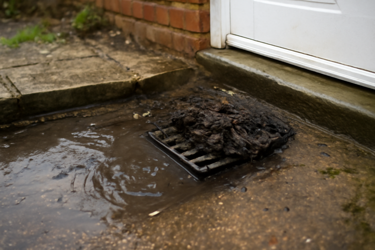 Clogged Drain Water Removal
