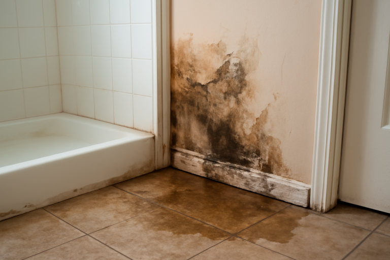 Shower Leak Water Removal